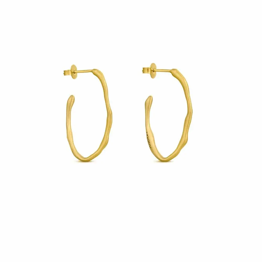 Clara Gold Hoops Oval - Dyrberg/Kern NZ