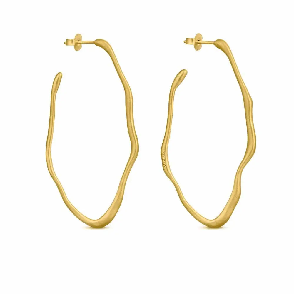 Clara Gold Hoops Oval - Dyrberg/Kern NZ
