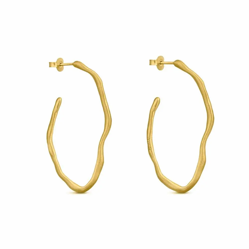 Clara Gold Hoops Oval - Dyrberg/Kern NZ
