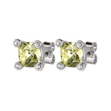 Yellow Steel Stud Earrings - Dyrberg/Kern NZ