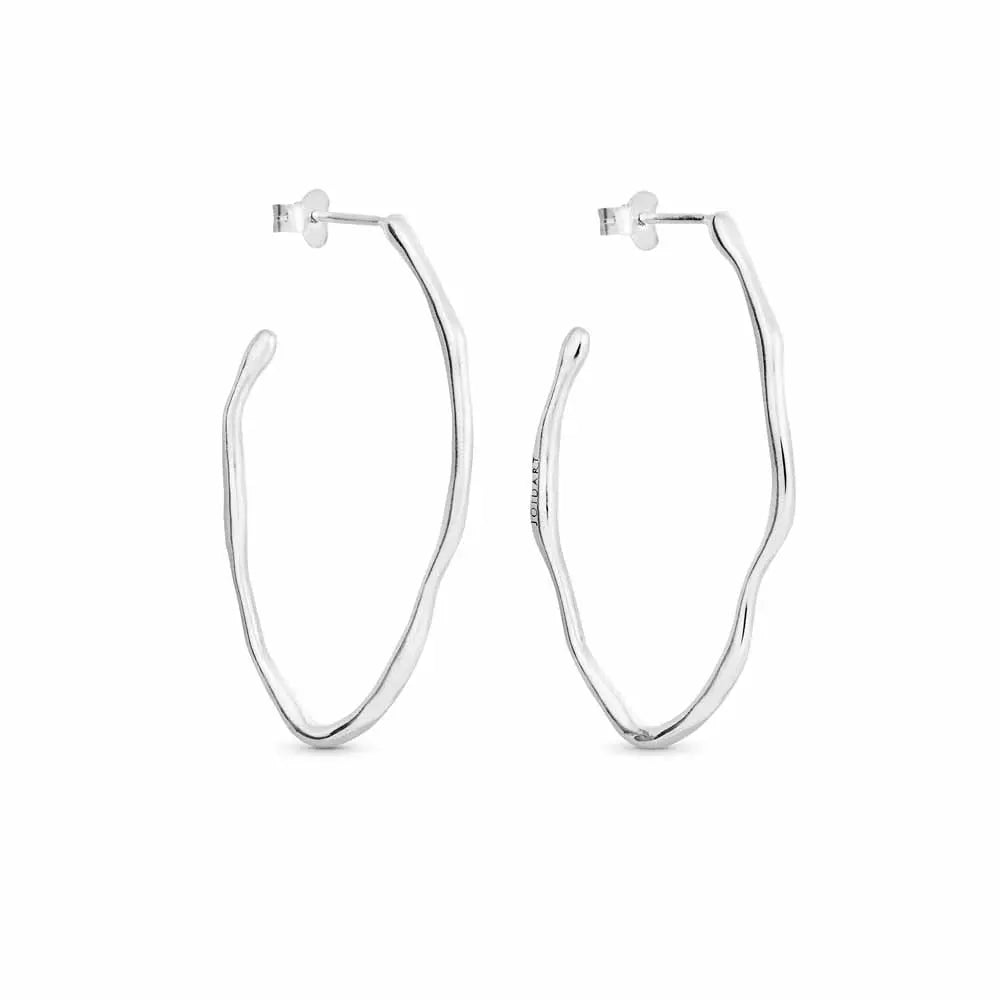 Clara Silver Hoops Oval - Dyrberg/Kern NZ