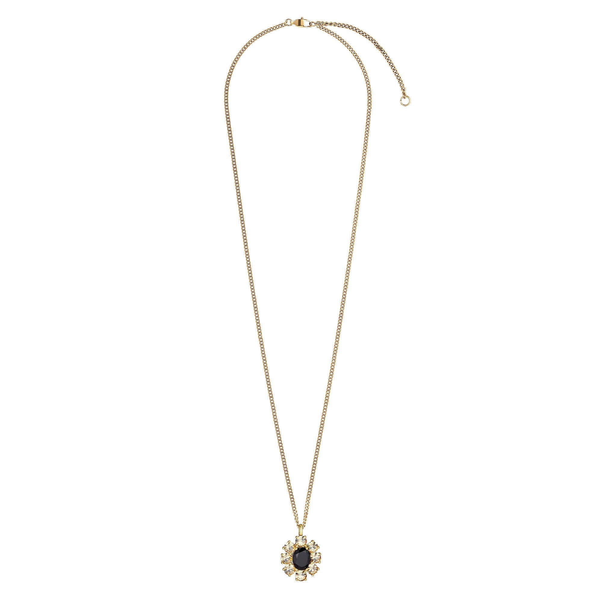 Claudia Gold Necklace - Green - Dyrberg/Kern NZ