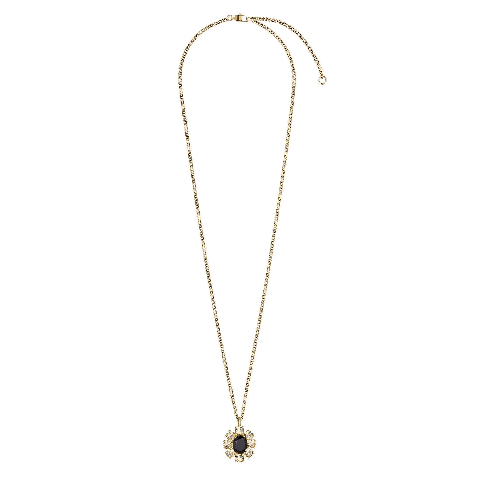 Claudia Gold Necklace - Green - Dyrberg/Kern NZ