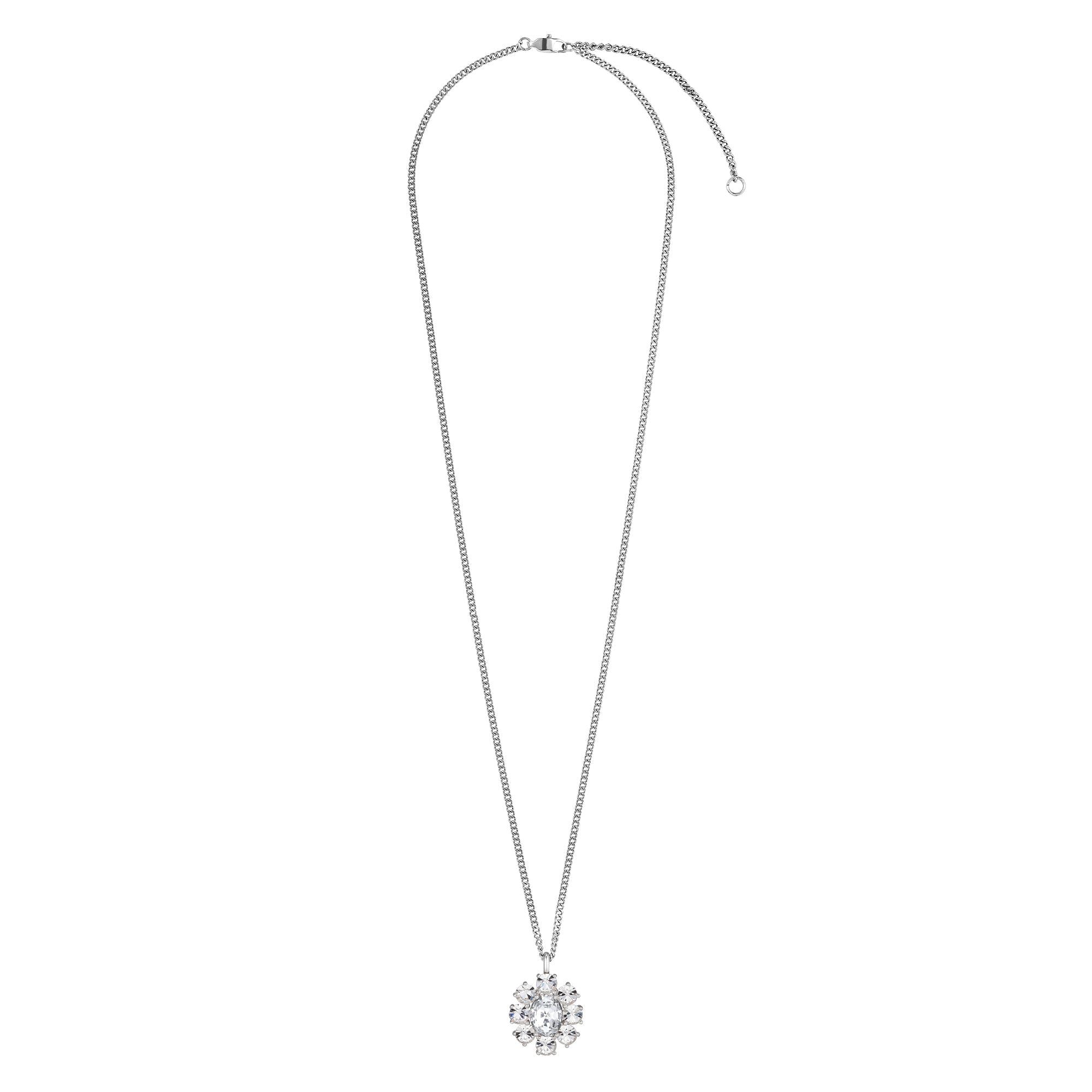 Claudia Shiny Silver Necklace - Blue - Dyrberg/Kern NZ