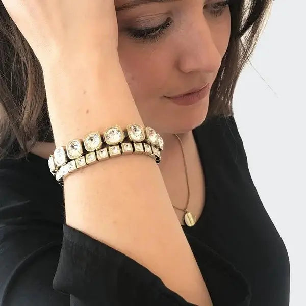 Conian Gold Tennis Bracelet - Dyrberg/Kern NZ