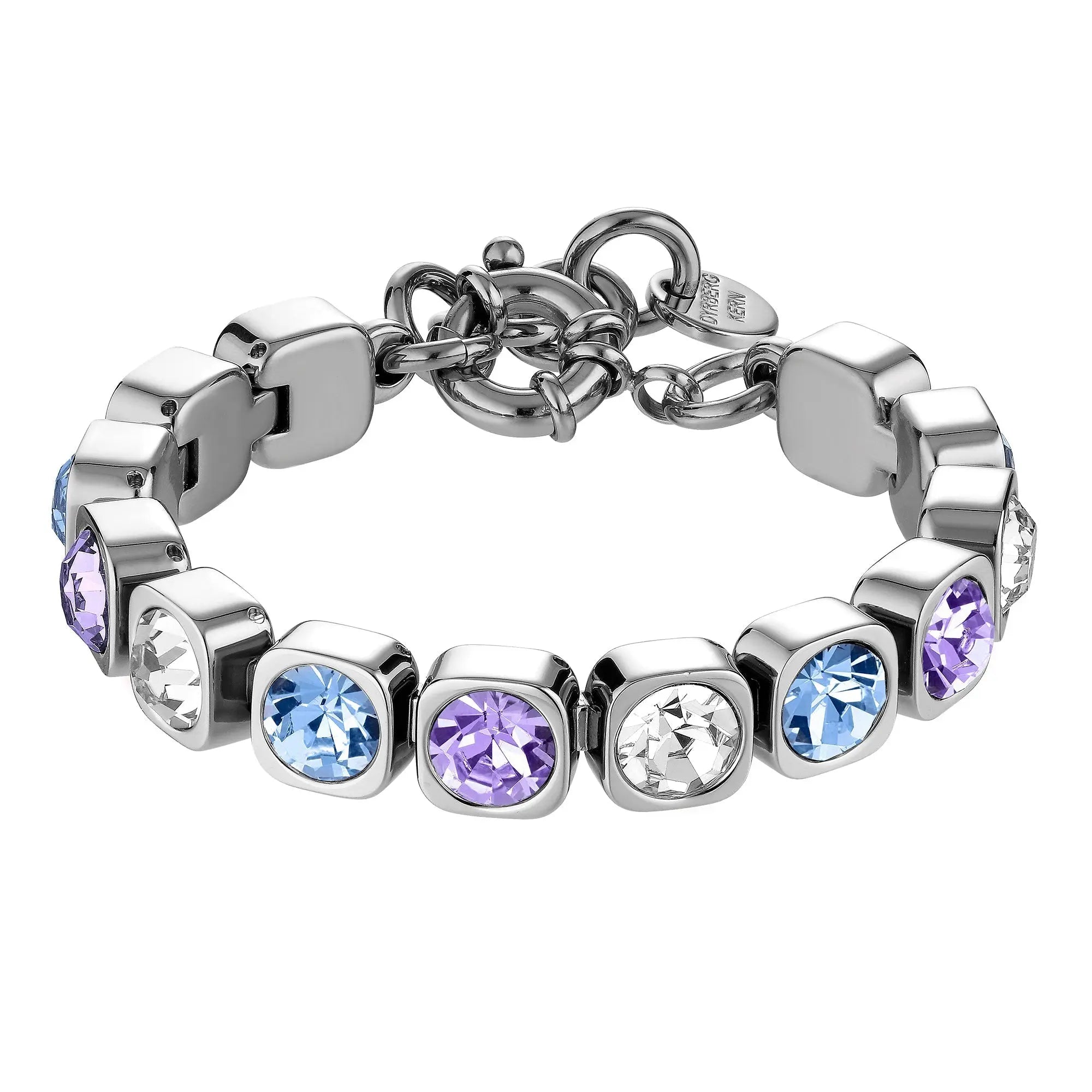 Conian Shiny Silver Tennis Bracelet - Dyrberg/Kern NZ