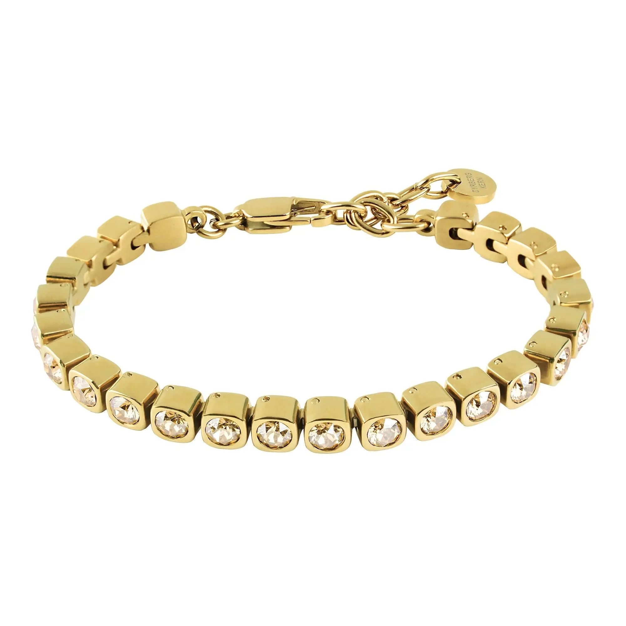 Cory Gold Tennis Bracelet - Golden - Dyrberg/Kern NZ