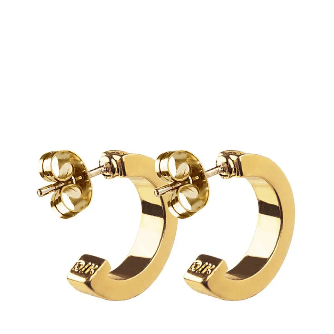 Desolo Gold Hoop Earrings - Dyrberg/Kern NZ