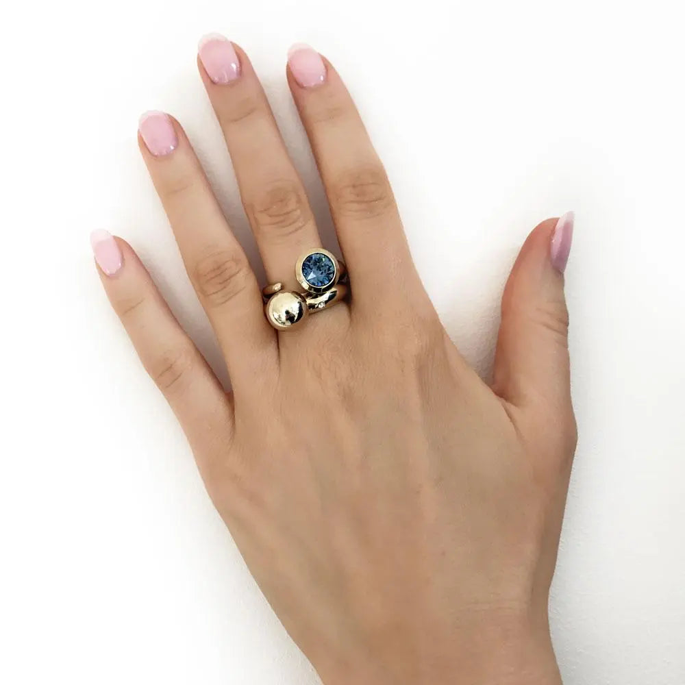 Essence Gold Interchangeable Ring Topper - Dyrberg/Kern NZ