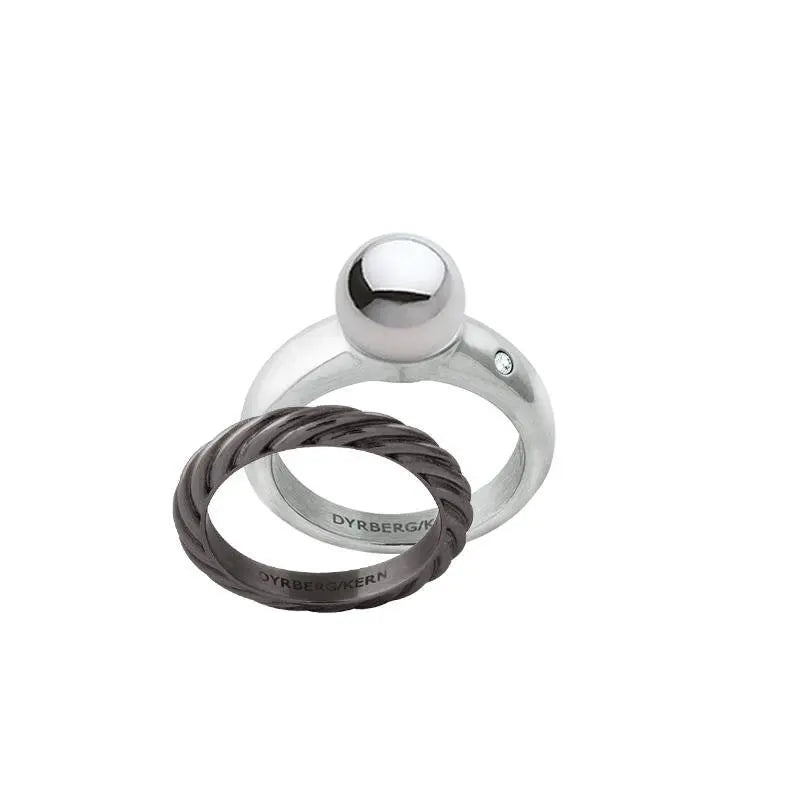 Essence Shiny Silver Interchangeable Ring Topper - Dyrberg/Kern NZ