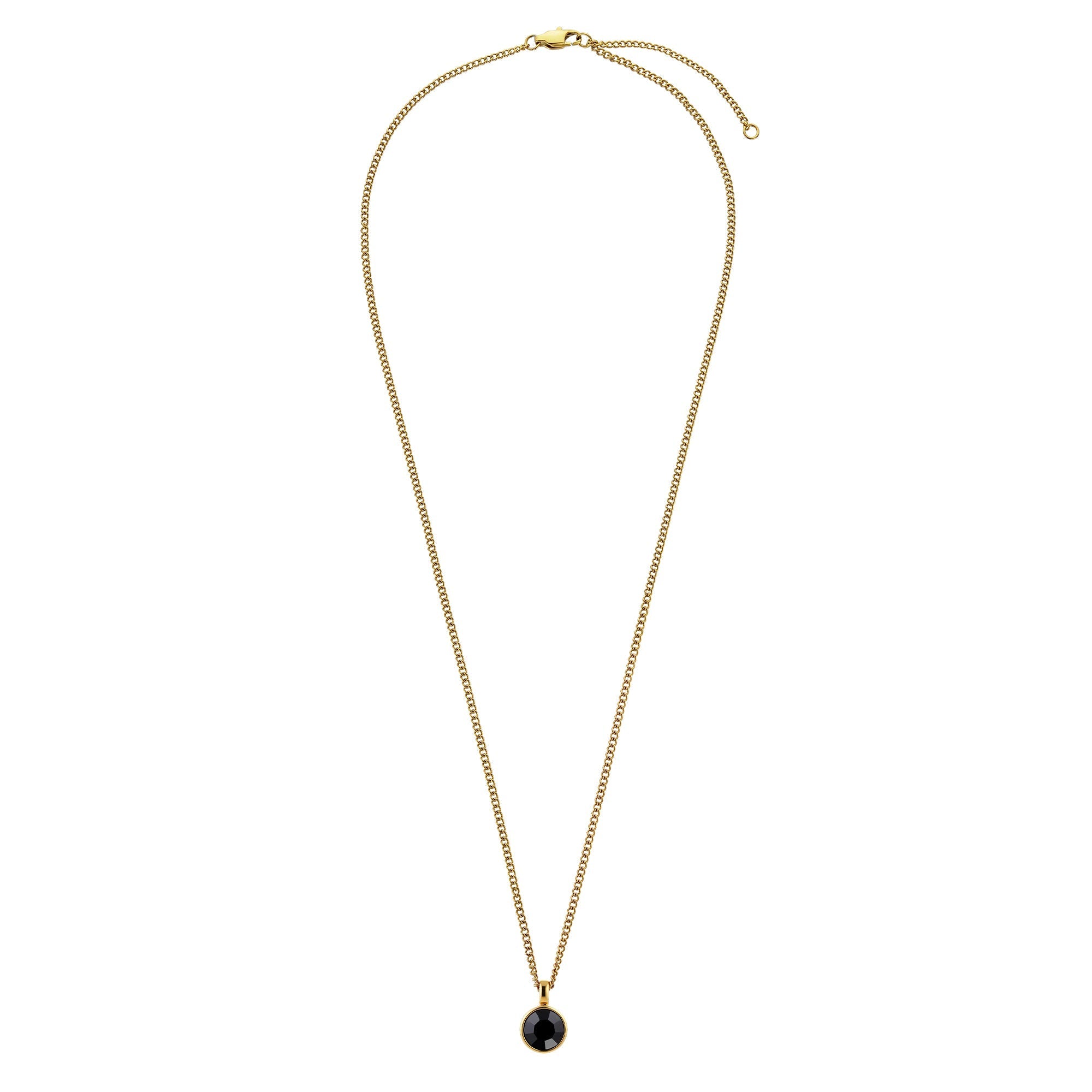 Ette Gold Necklace - Black - Dyrberg/Kern NZ