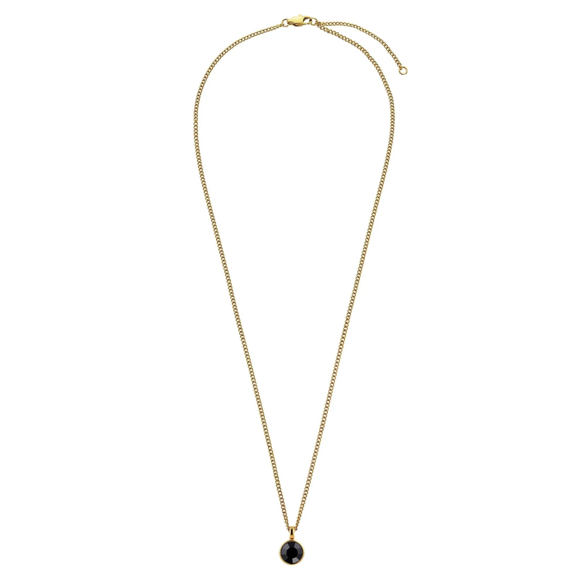 Ette Gold Necklace - Black - Dyrberg/Kern NZ