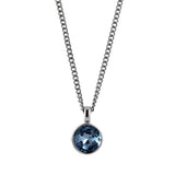 Ette Shiny Silver Necklace - Royal Blue - Dyrberg/Kern NZ