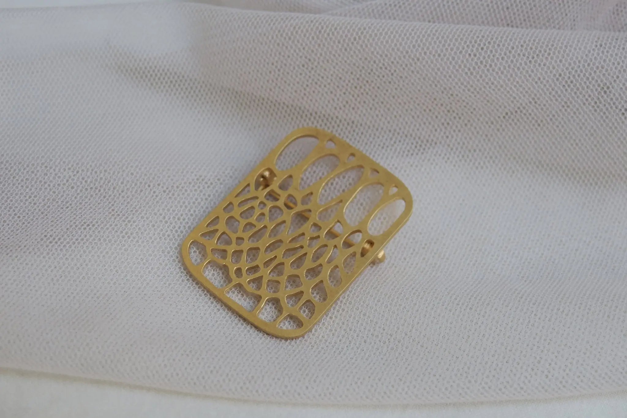 Gaudi Gold Brooch (Square) - Dyrberg/Kern NZ