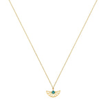 Gaudi Gold Necklace Fan Pendant - Dyrberg/Kern NZ