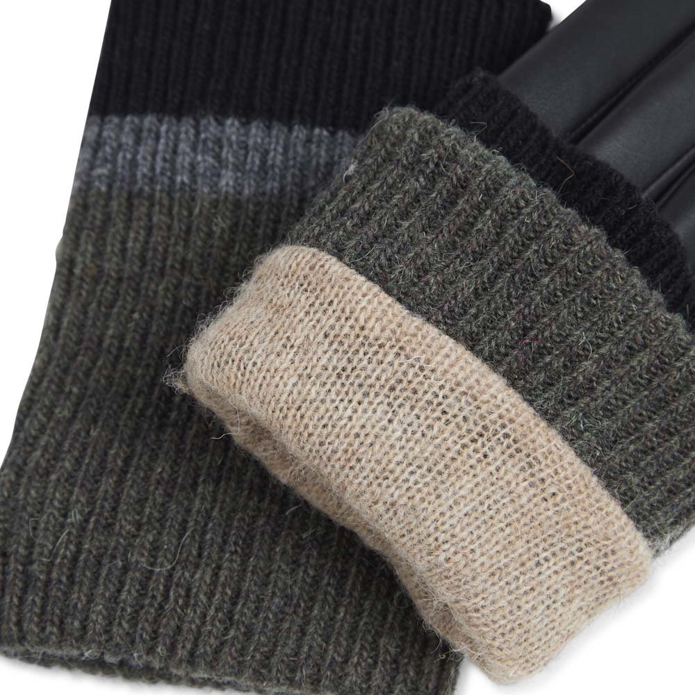 Helly Glove, Black w/Black+Grey+Olive - Dyrberg/Kern NZ
