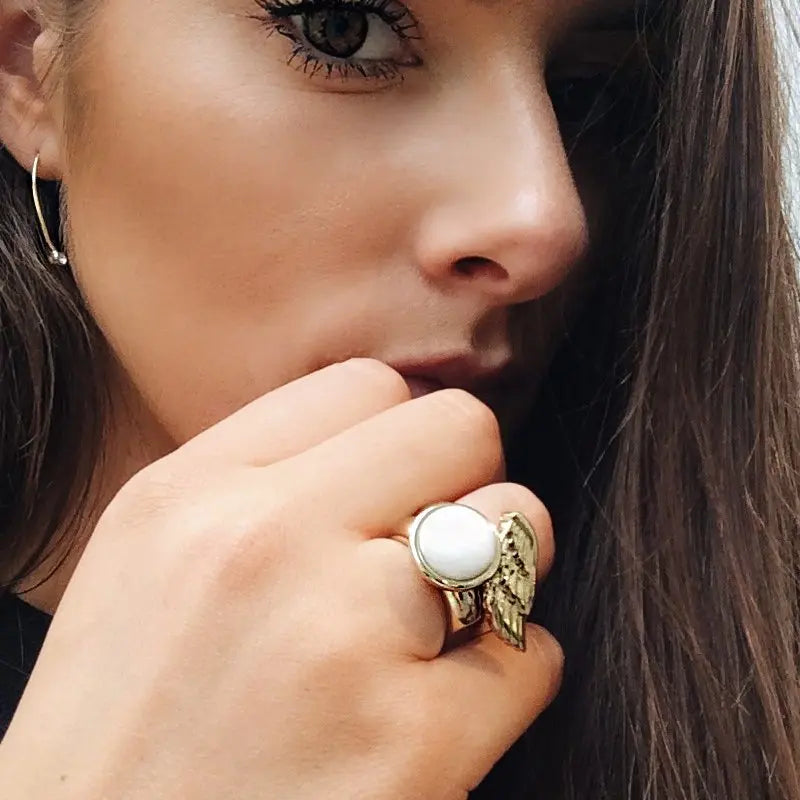 Hope Gold Interchangeable Ring Topper - Dyrberg/Kern NZ