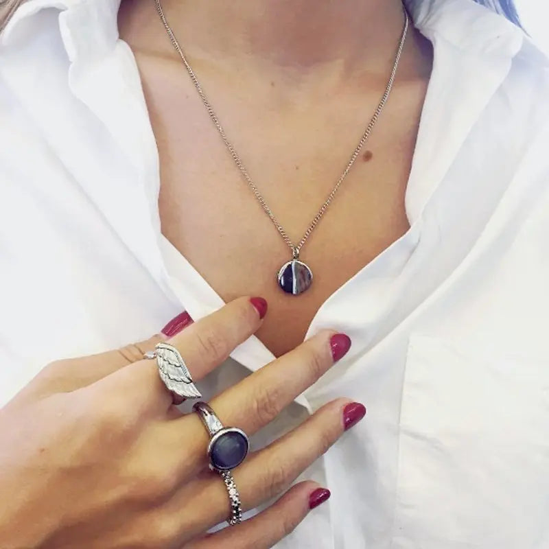 Hope Shiny Silver Interchangeable Ring Topper - Dyrberg/Kern NZ