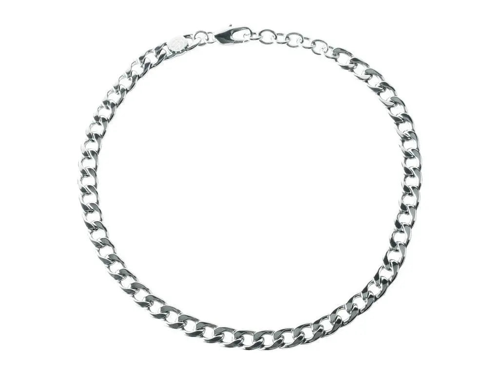 Jeanis Shiny Silver Chain Necklace - Dyrberg/Kern NZ