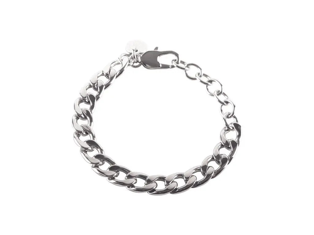 Jolie Shiny Silver Chain Bracelet - Dyrberg/Kern NZ