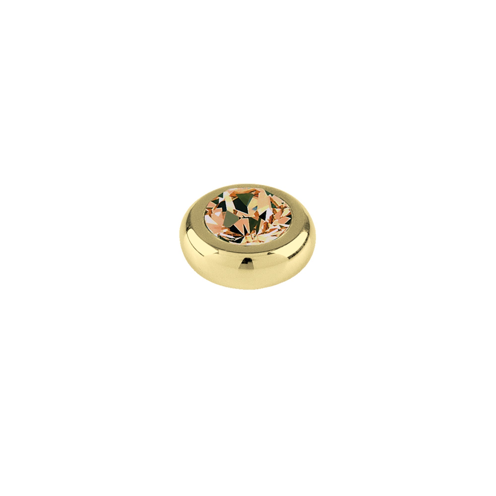 Joy Gold Interchangeable Ring Topper - Light Topaz - Dyrberg/Kern NZ