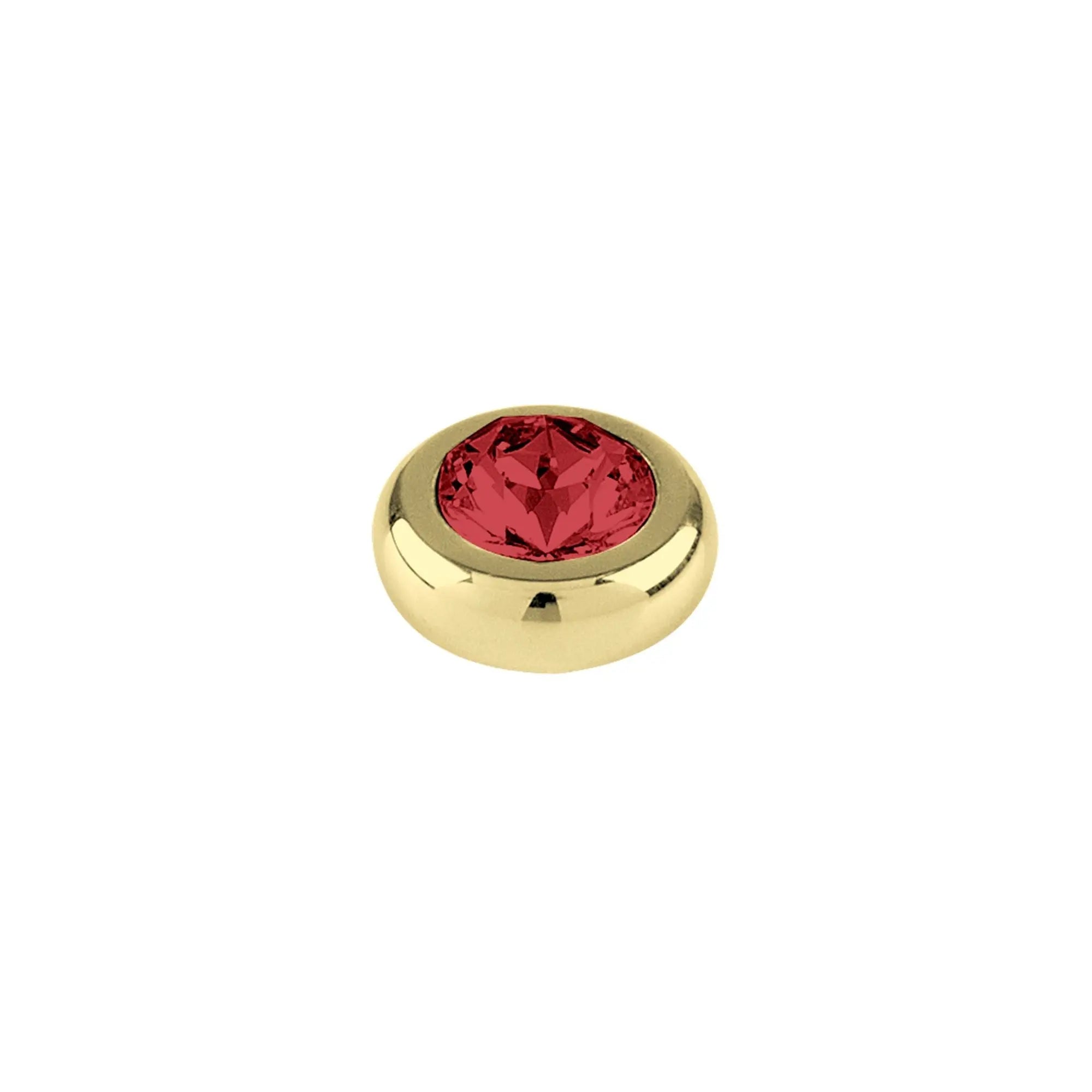 Joy Gold Interchangeable Ring Topper - Ruby Red - Dyrberg/Kern NZ