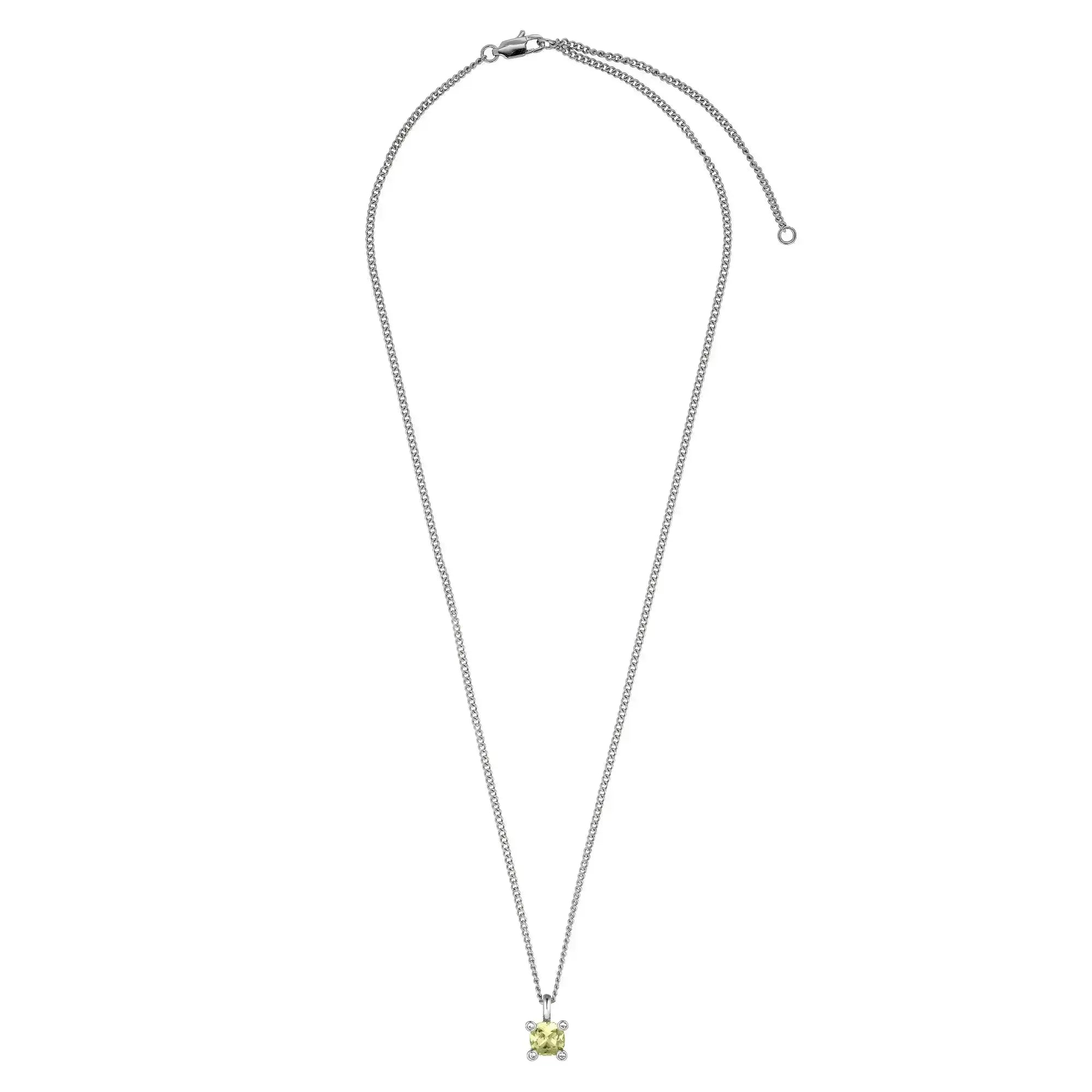 Julia Shiny Silver Necklace - Light Blue - Dyrberg/Kern NZ