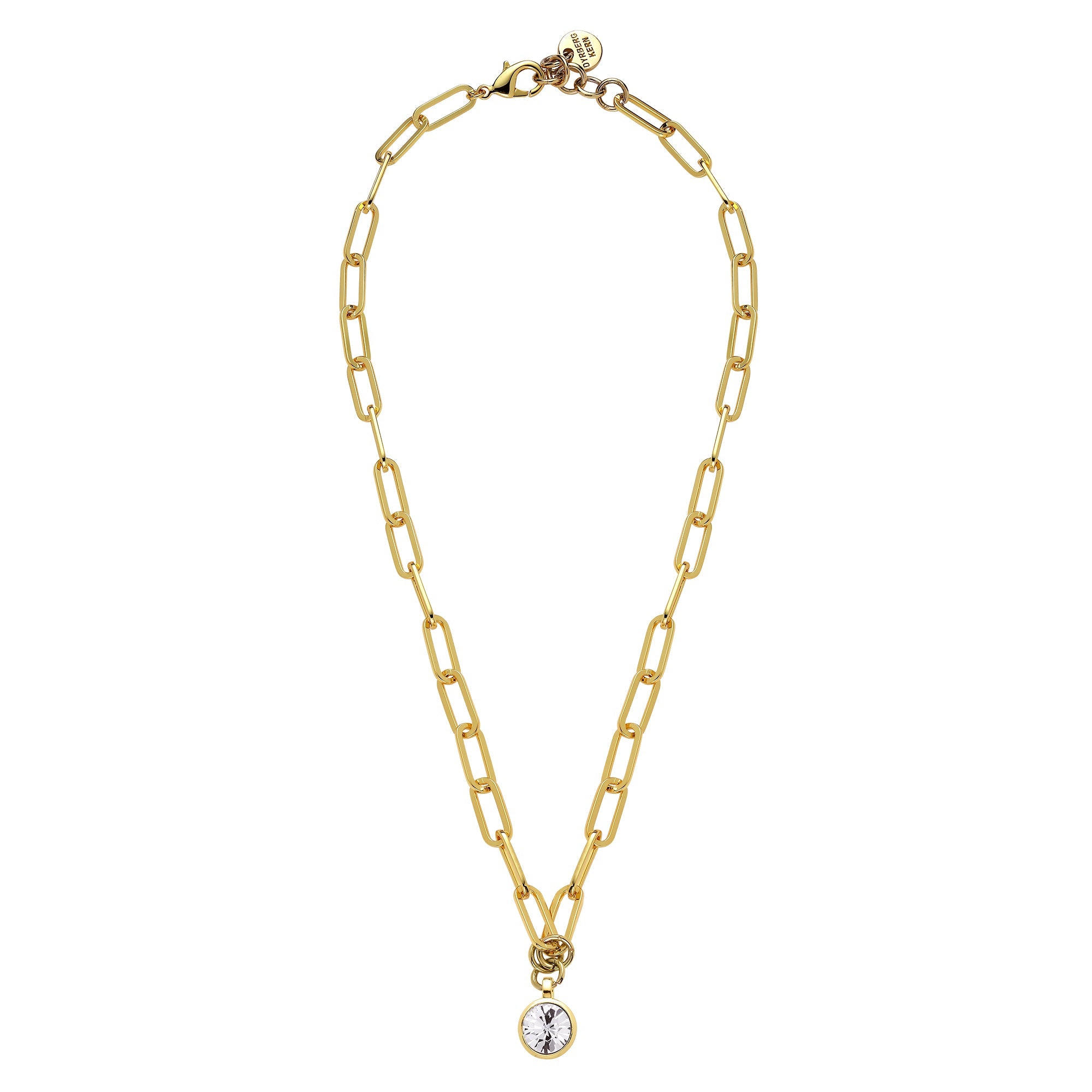 Lisanna Gold Necklace - Crystal - Dyrberg/Kern NZ