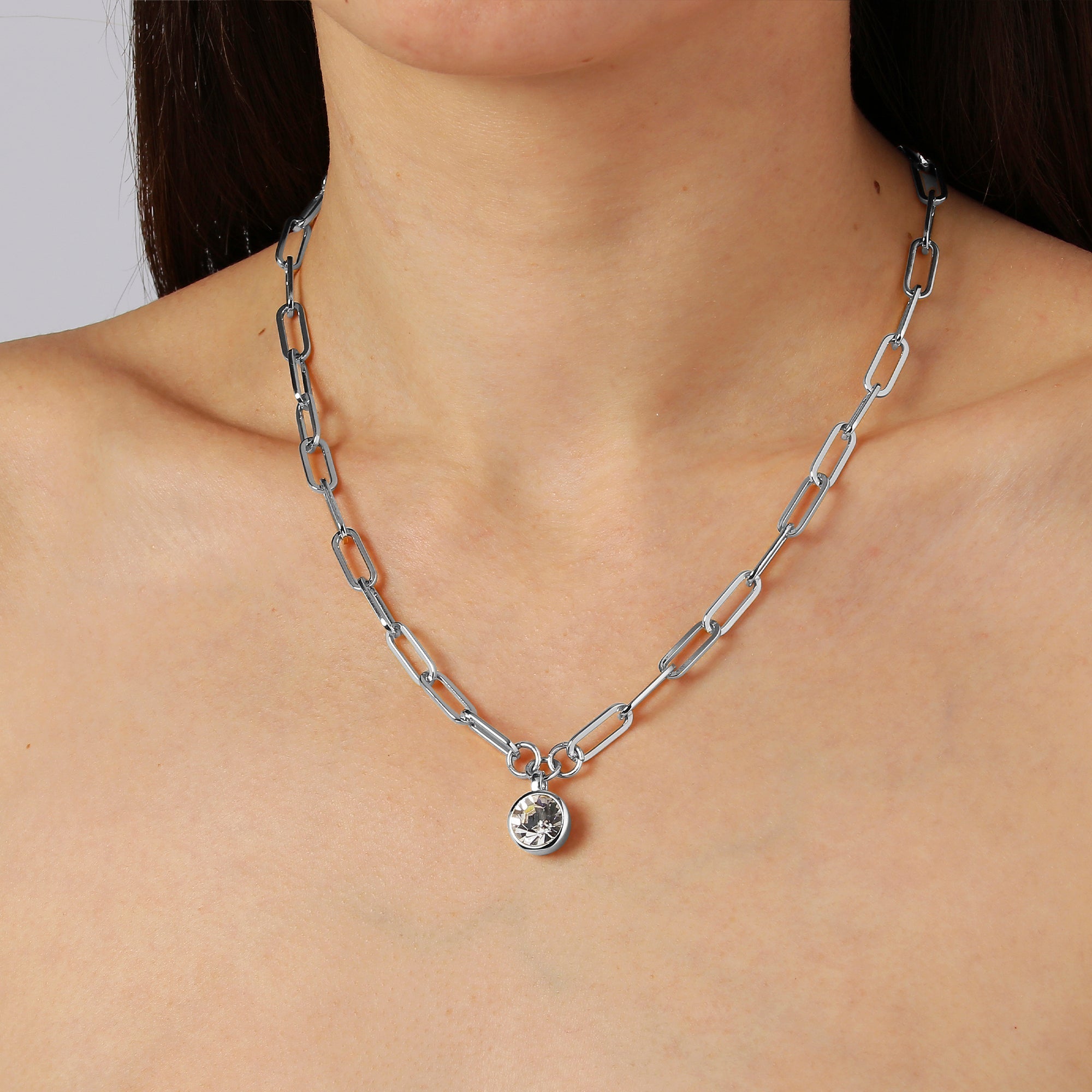 Lisanna Shiny Silver Necklace - Dyrberg/Kern NZ