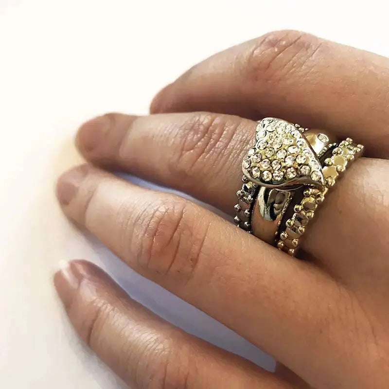 Love Gold Interchangeable Ring Topper - Yellow - Dyrberg/Kern NZ