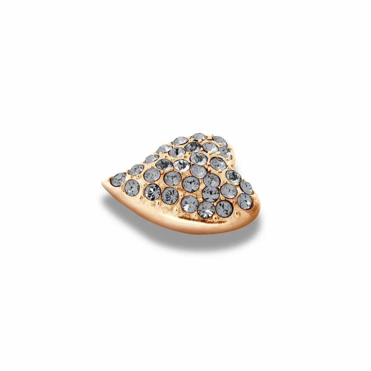 Love Rose Gold Interchangeable Ring Topper - Grey - Dyrberg/Kern NZ