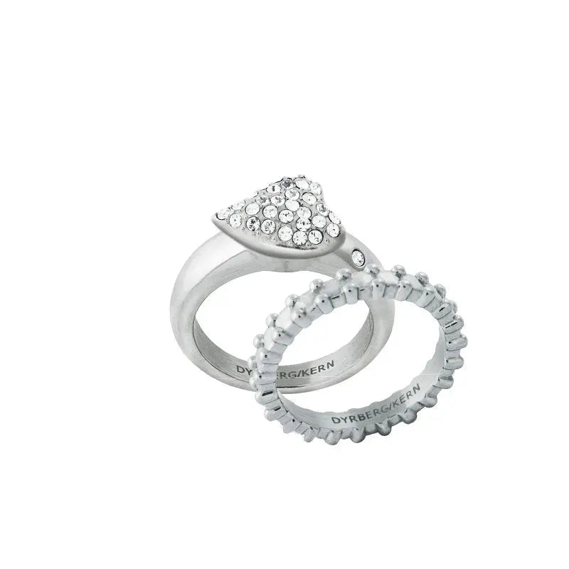 Love Shiny Silver Interchangeable Ring Topper - Dyrberg/Kern NZ