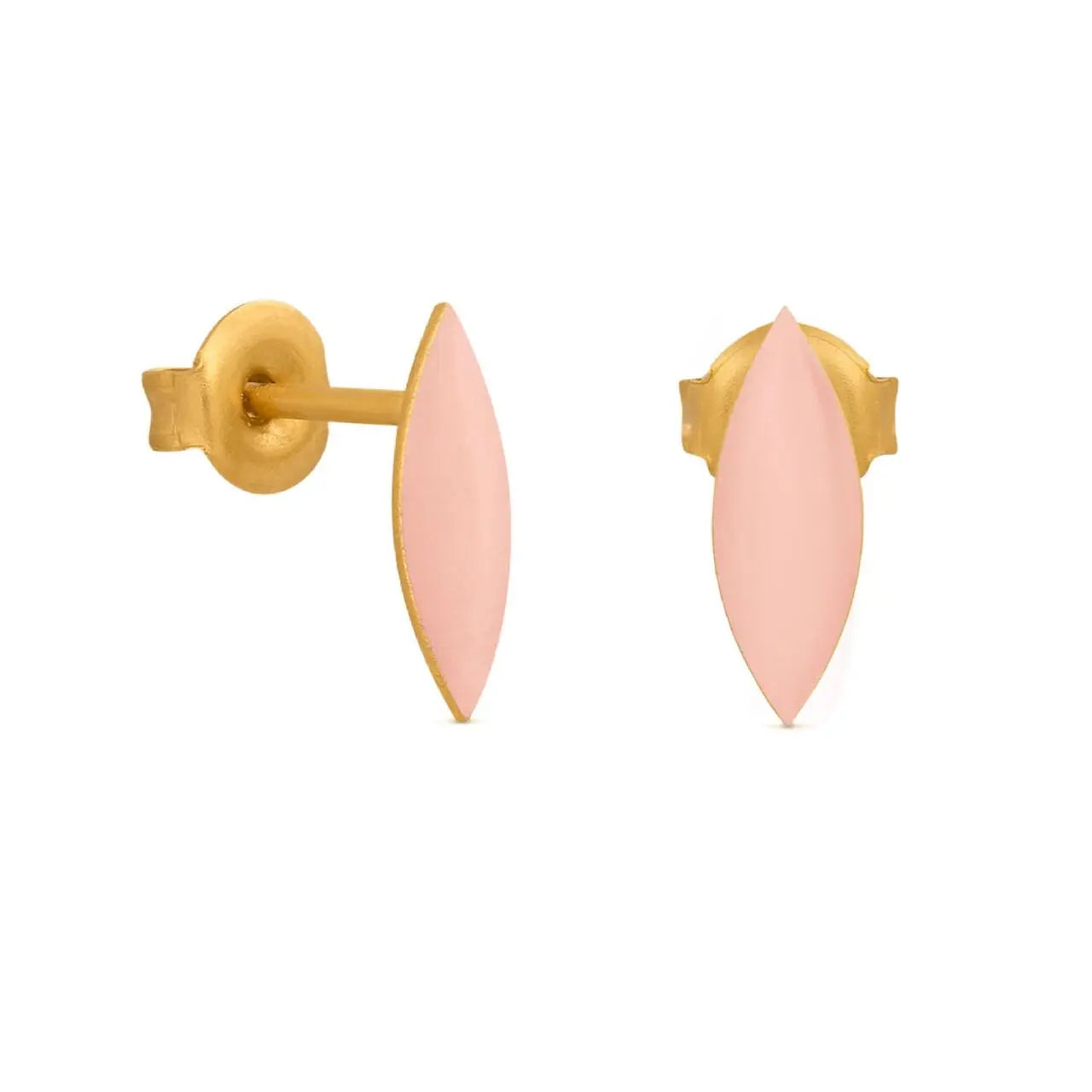 Minima Gold Stud Earrings Rose - Dyrberg/Kern NZ