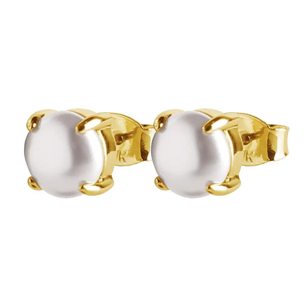 Mitzi Gold Pearl Earrings - Dyrberg/Kern NZ