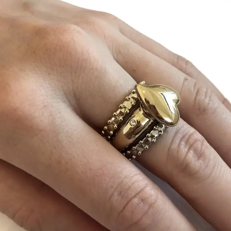 Passion Gold Interchangeable Ring Topper - Dyrberg/Kern NZ