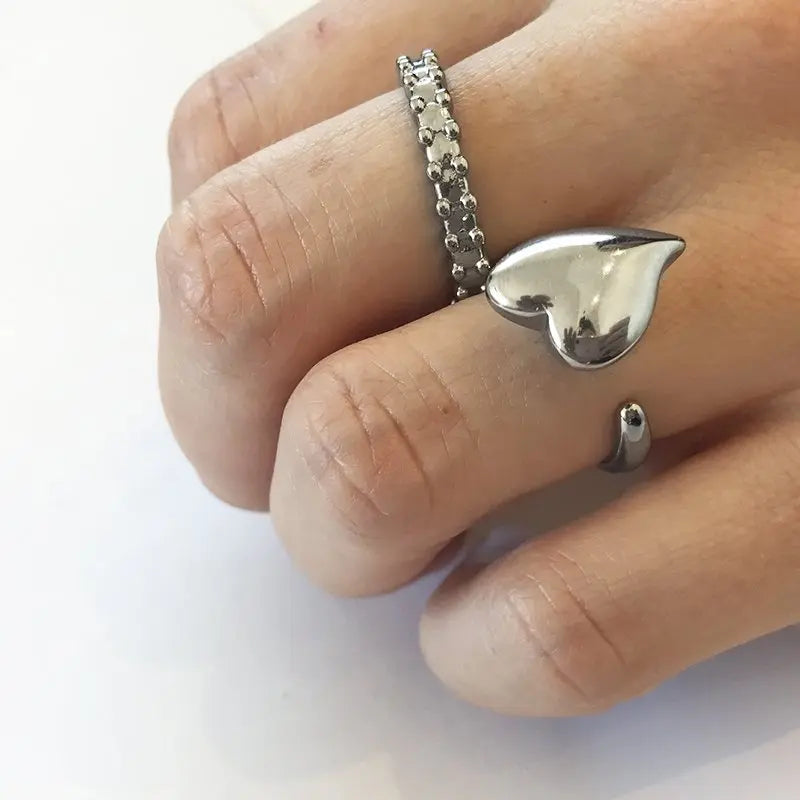 Passion Shiny Silver Interchangeable Ring Topper - Dyrberg/Kern NZ