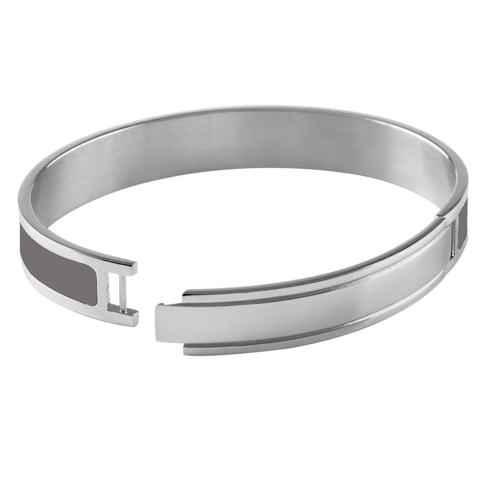 Pennika Shiny Silver Bracelet - Grey Metallic - Dyrberg/Kern NZ