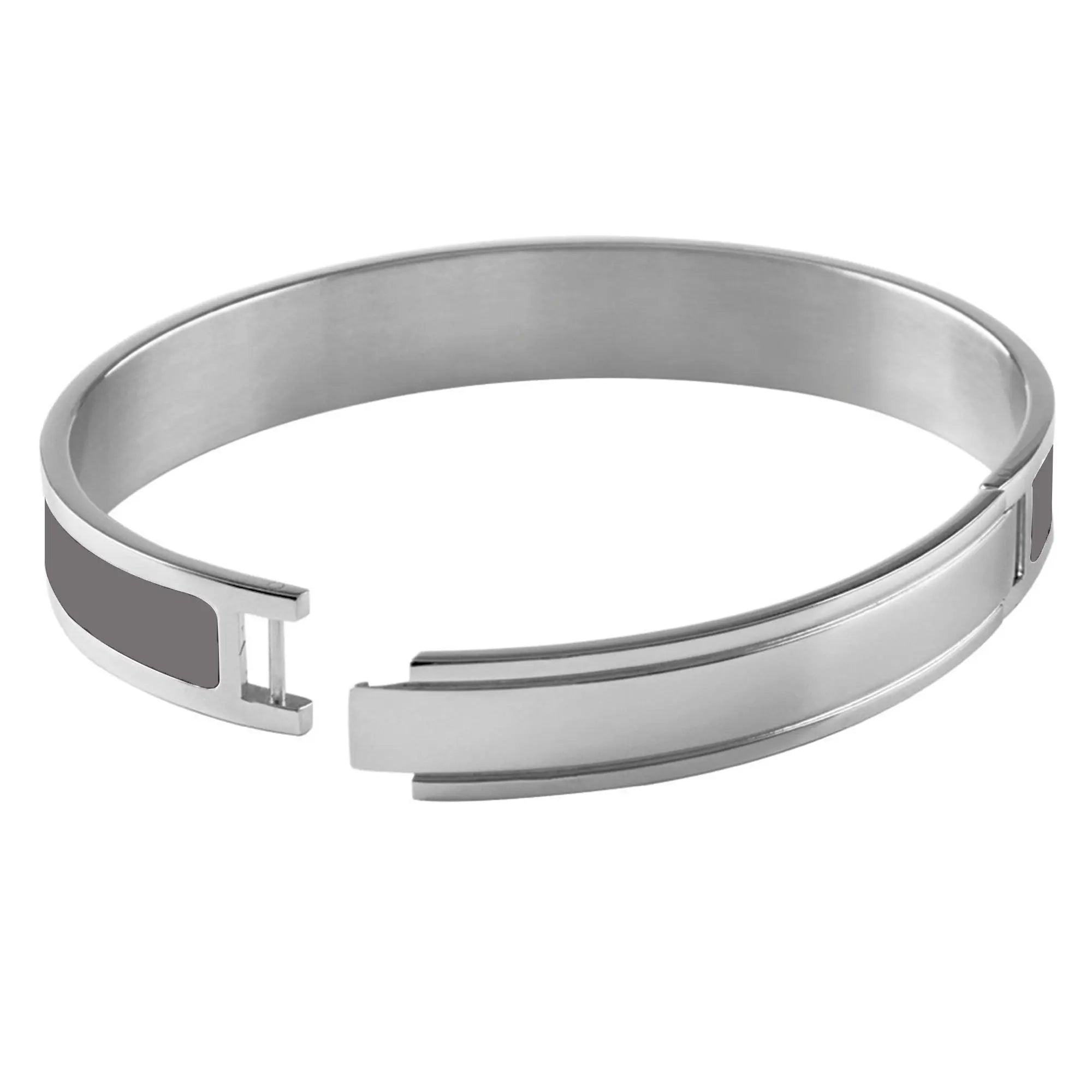 Pennika Shiny Silver Bracelet - White - Dyrberg/Kern NZ