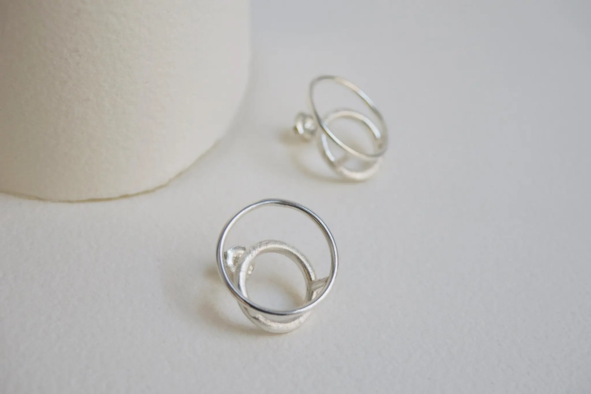 Rall Silver Earrings Medium - Dyrberg/Kern NZ