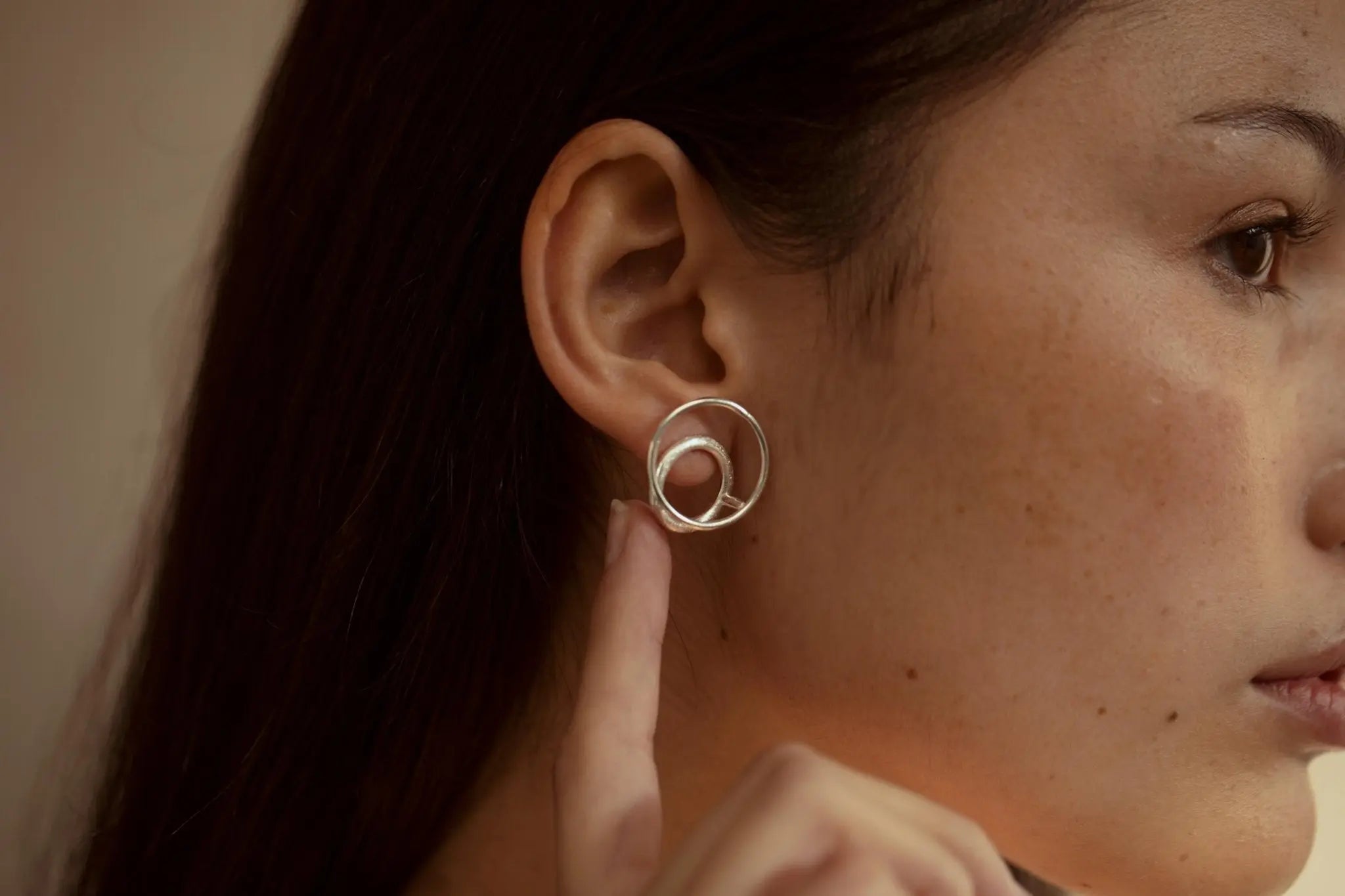 Rall Silver Earrings Medium - Dyrberg/Kern NZ