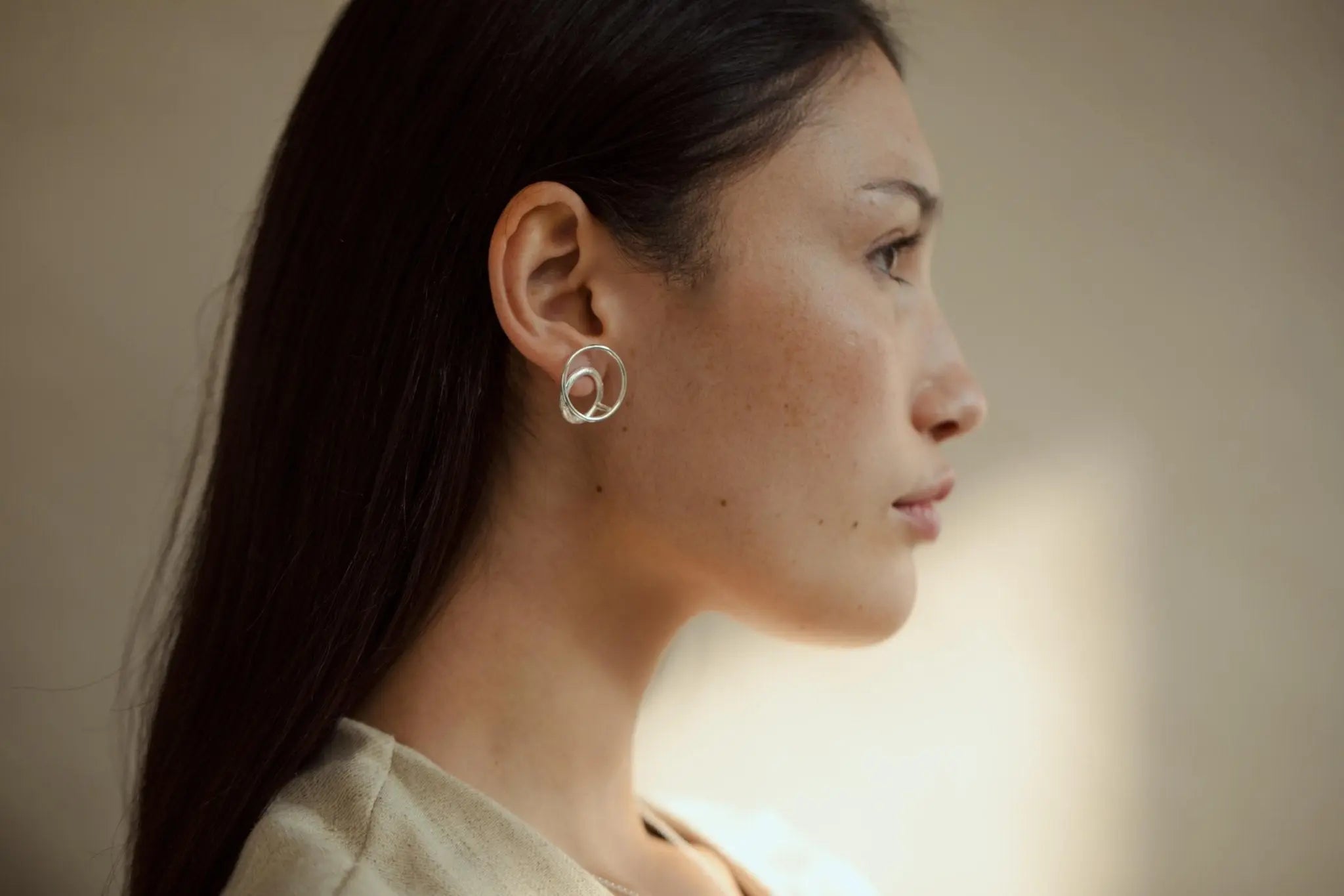 Rall Silver Earrings Medium - Dyrberg/Kern NZ