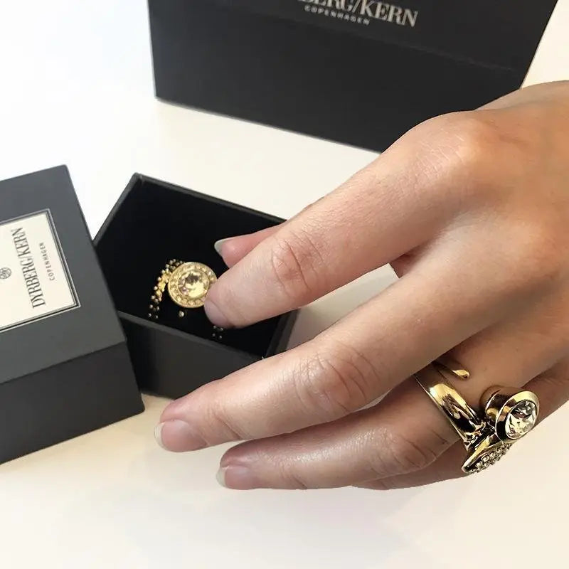 Ring 2 Shiny Gold Ring - Dyrberg/Kern NZ