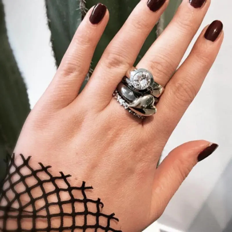 Ring 3 Gun Metal Ring - Dyrberg/Kern NZ