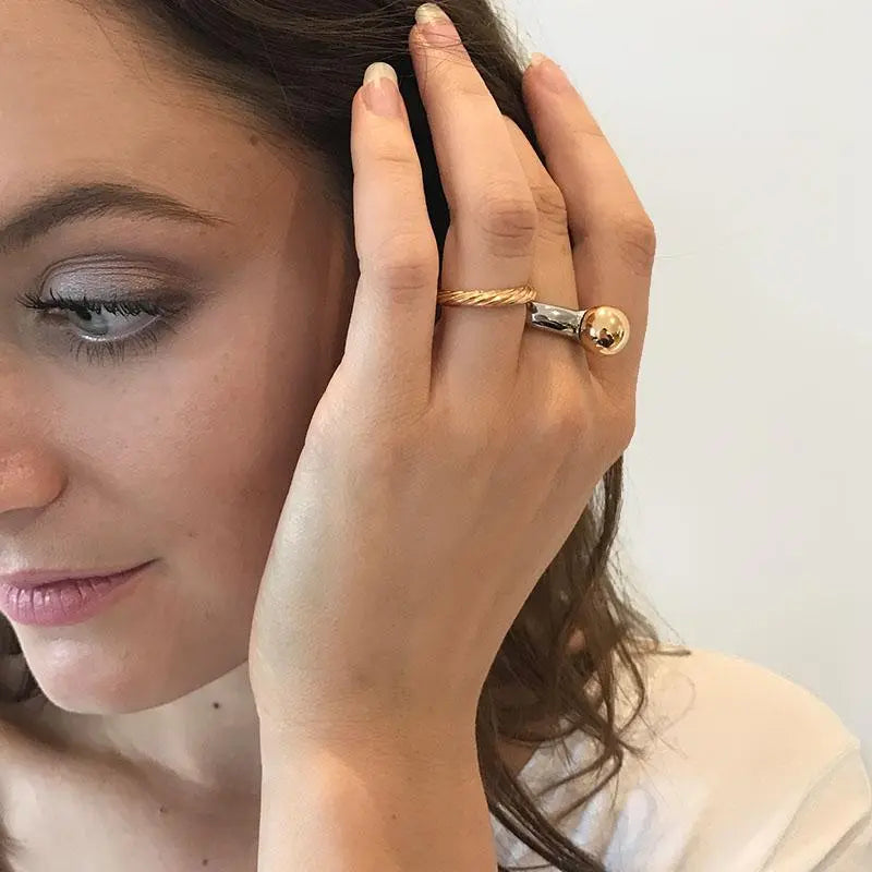 Ring 3 Shiny Silver Ring - Dyrberg/Kern NZ