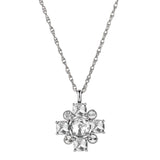 Sassi Shiny Silver Necklace - Crystal - Dyrberg/Kern NZ