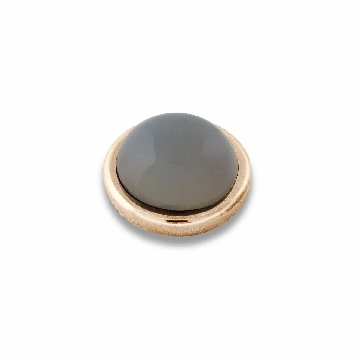 Sence Rose Gold Interchangeable Ring Topper - Grey - Dyrberg/Kern NZ