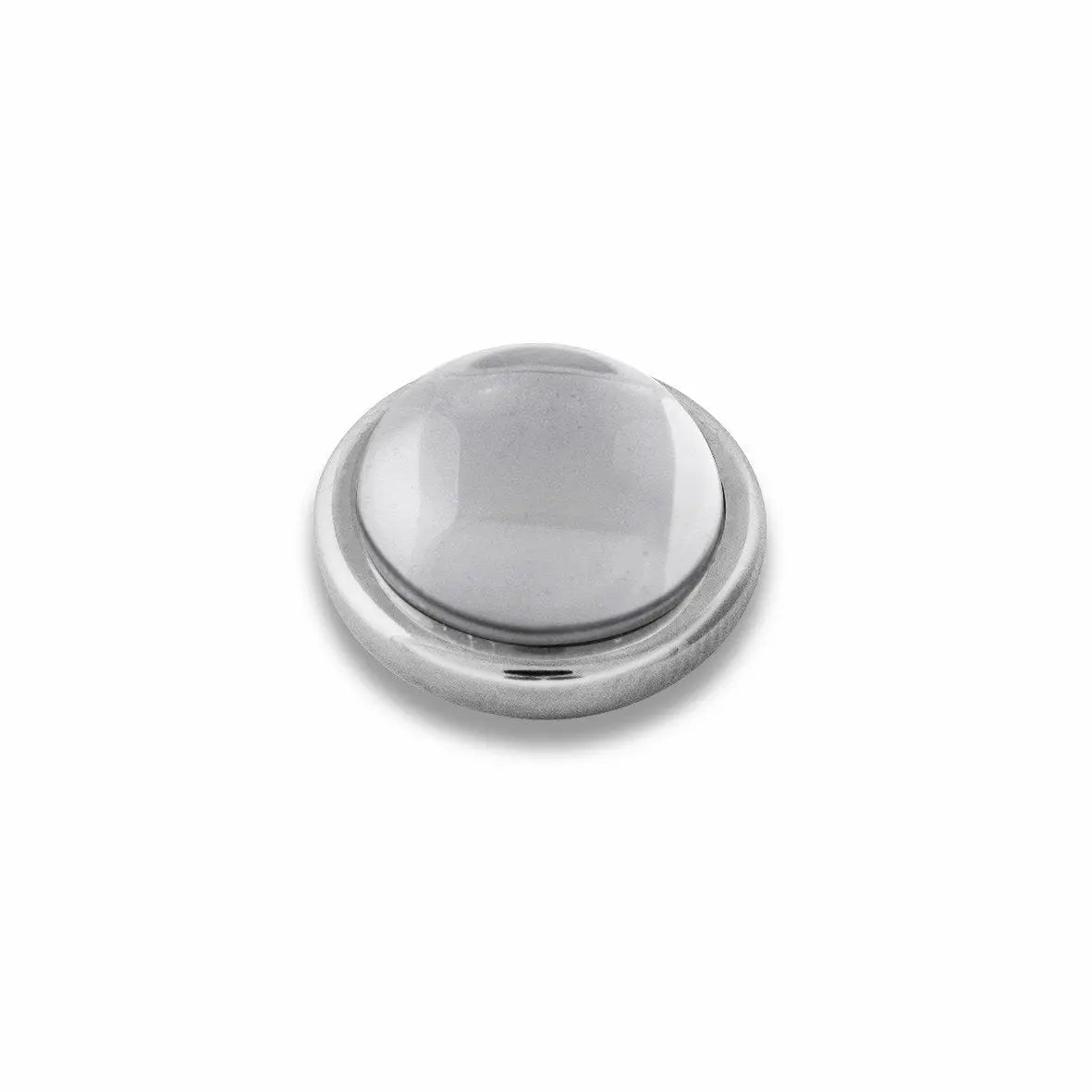 Sence Shiny Silver Interchangeable Ring Topper - Crystal - Dyrberg/Kern NZ