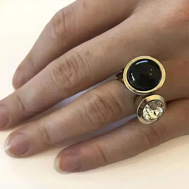 Strength Gold Interchangeable Ring Topper - Golden - Dyrberg/Kern NZ