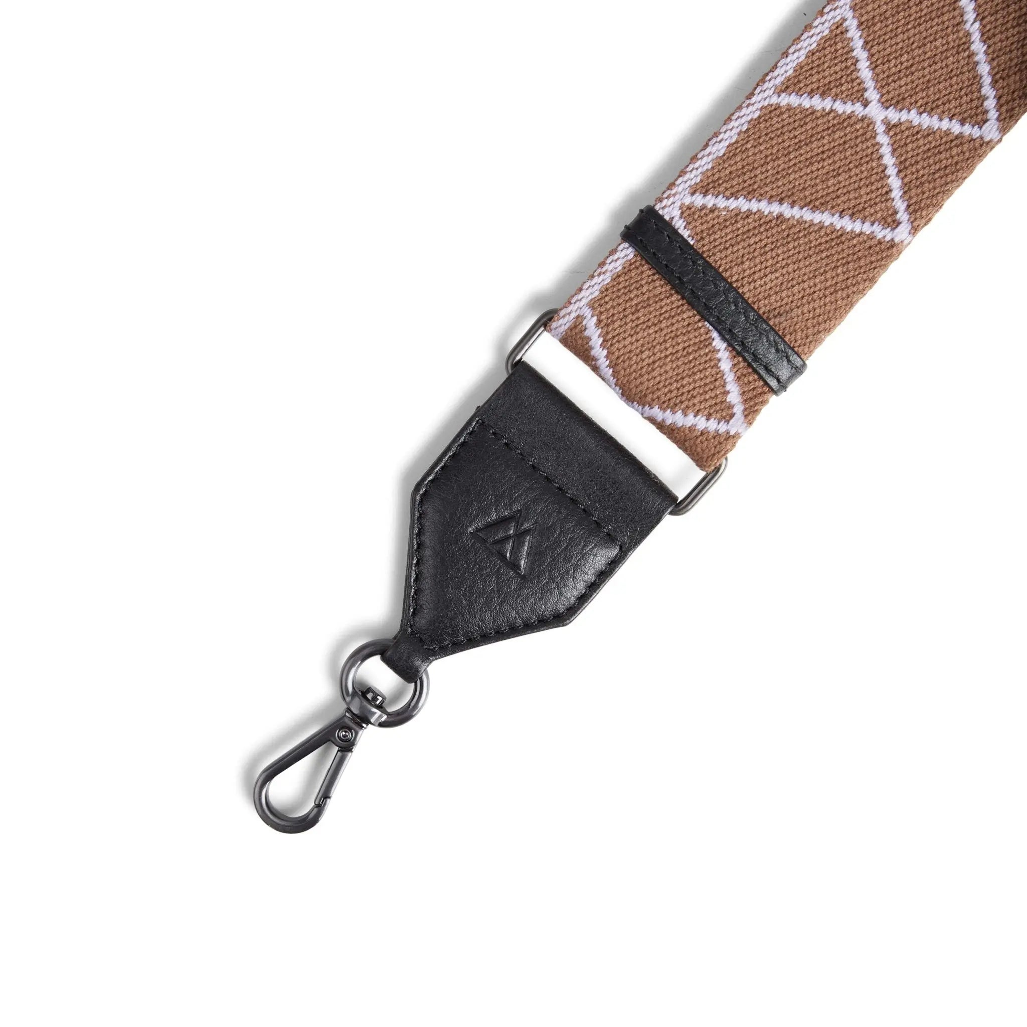 Taylor Guitar Strap, Black w/Caramel+Lavender - Dyrberg/Kern NZ
