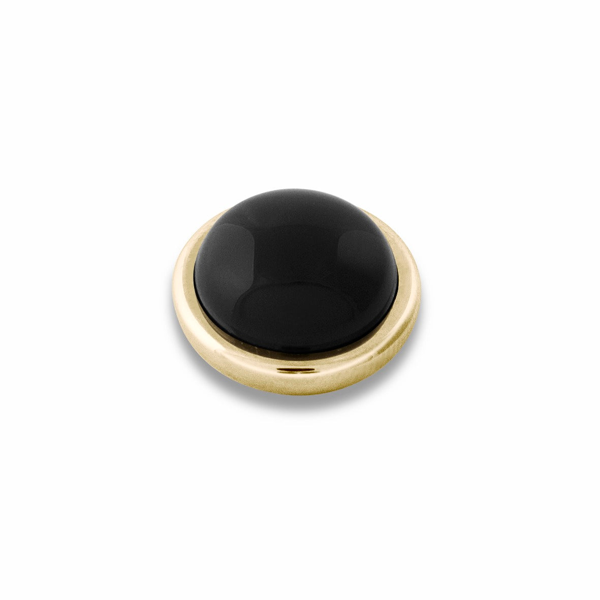 Sence Gold Interchangeable Ring Topper, Black